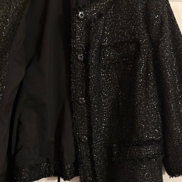 Chico's Black Textured Blazer - Picture 7 of 10
